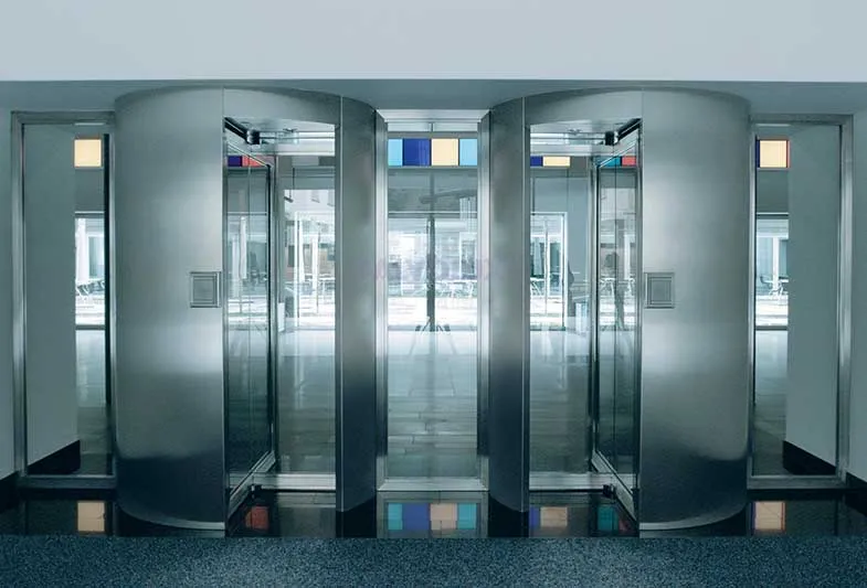 Secured company entrance